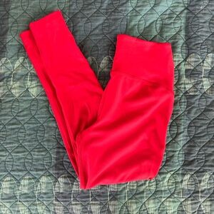 Beyond Yoga High Waisted Leggings in Red